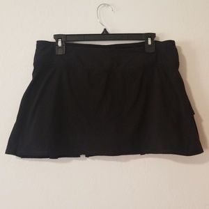 Lululemon run black pace-setter skirt 10